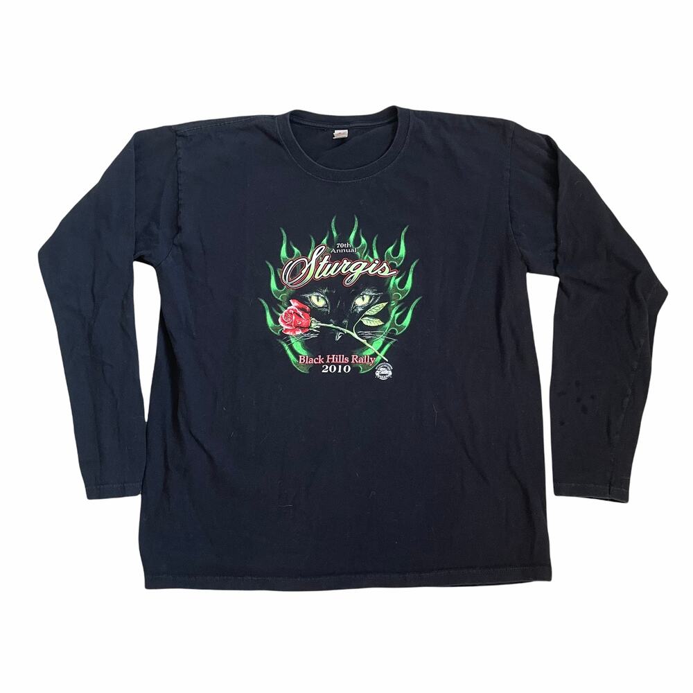 2010 Sturgis Black Hills Rally Long Sleeve Tee XL